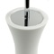 Toilet Brush Holder, Free Standing, Made From White Stone